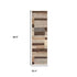 12' Beige Slate Gray And Brown Patchwork Runner Rug